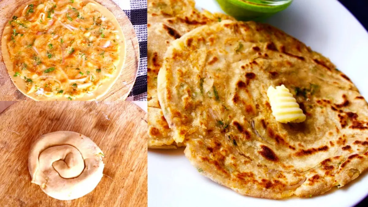 Aloo lachha paratha