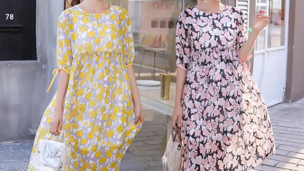 small flower printed dress