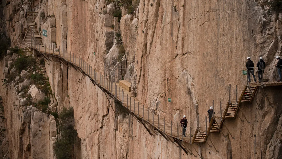 Caminito del rey, foot bridge