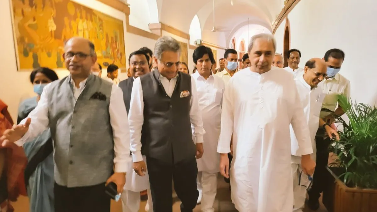 Naveen Patnaik At Parliament
