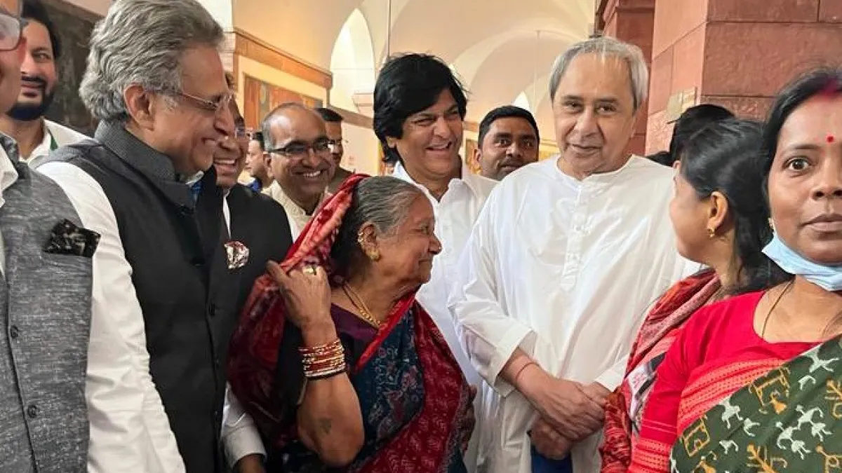 Naveen Patnaik At Parliament