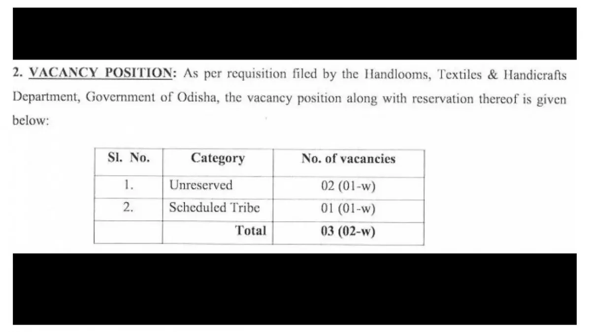 Online application for Assistant Director of Textiles