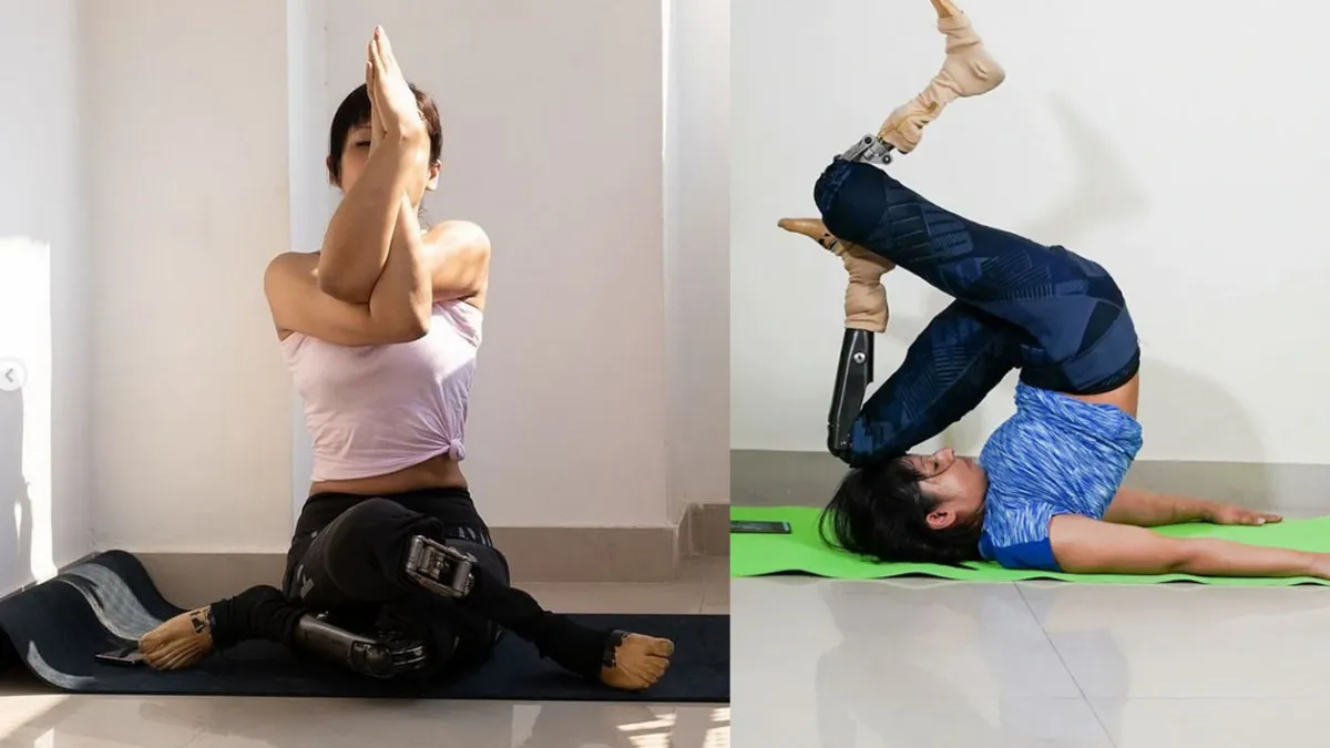 Amputee yoga instructor Arpita Roy
