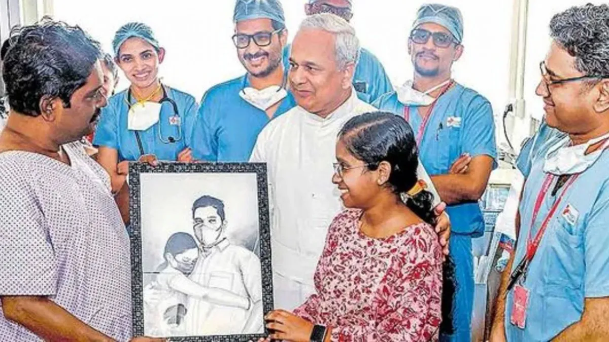 Kerala girl donates liver to her father
