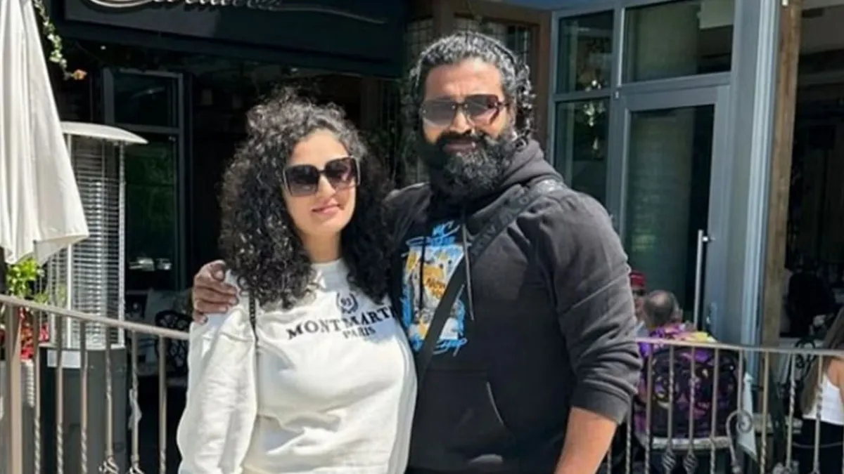 Rishab Shetty and wife