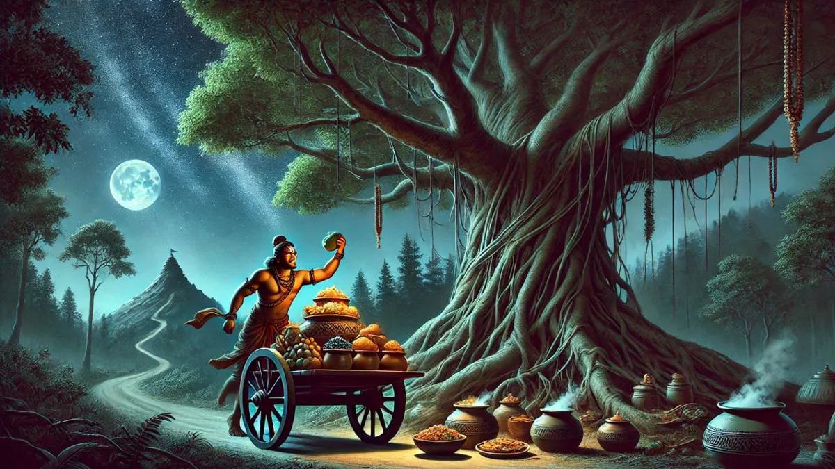 A Story of a man eating demon and a strong man in disguise 