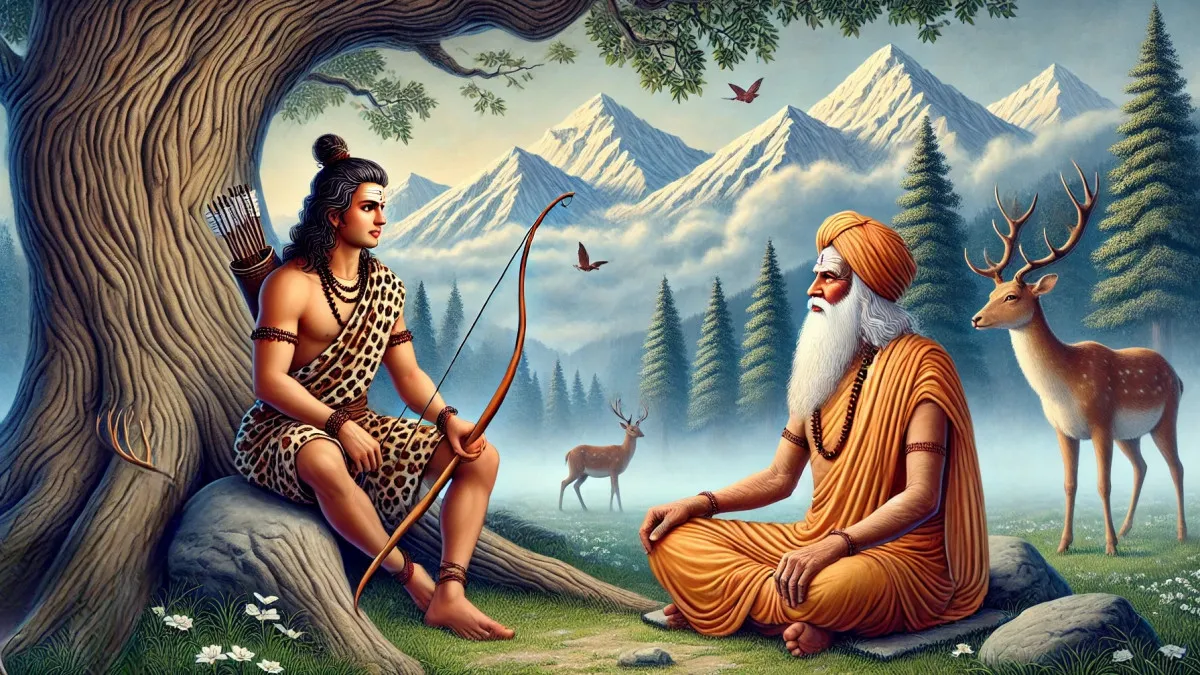 Arjun With Monk