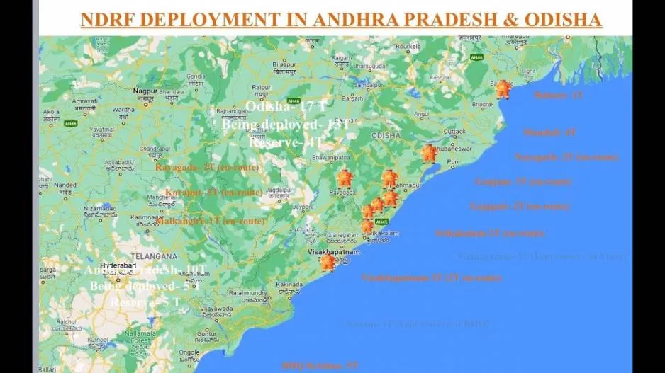 NDRF Deployment In Odisha, AP