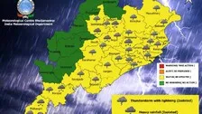 IMD Issues Thunderstorm With Lightning Alert For 10 Odisha Districts