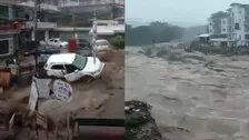 Flash Floods Triggered By Heavy Rains In Dharamshala: Cars, Buildings Swept Away