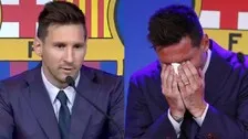 Football Legend Lionel Messi Breaks Down In Tears As He Bids Farewell To FC Barcelona
