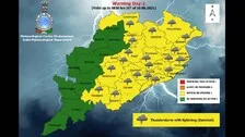 Weather Update: Heavy Rainfall Alert For 20 Odisha Districts; IMD Issues Yellow Warning
