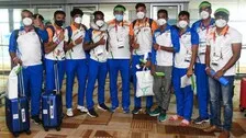 India's Olympic Contingent Returns From Tokyo