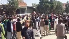 Protests In Kabul Against Pakistan Dropping Bombs In Panjshir