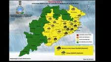 IMD Issues Heavy Rainfall Warning For 5 Odisha Districts; Low Pressure Around Sept 11