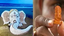 Ganesh Chaturthi 2021: Odisha Invokes ‘Vighnaharata’; Seashell Art & 1 CM Ganesh Idol Steals Show