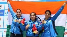 Junior Shooting Worlds: Manu Bhaker, Naamya Kapoor, And Rhythm Sangwan Strike Gold