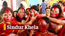 Durga Puja 2021: Sindur Khela At South Kolkata Ahead Of Idol Immersion