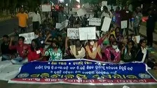 Junior Teacher Aspirants Launch All-Night Dharna In Bhubaneswar