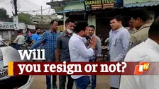 BJP Yuva Morcha Member Stops Minister, Asks Him To Resign