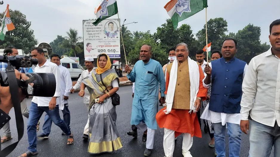Congress hartal in Odisha 