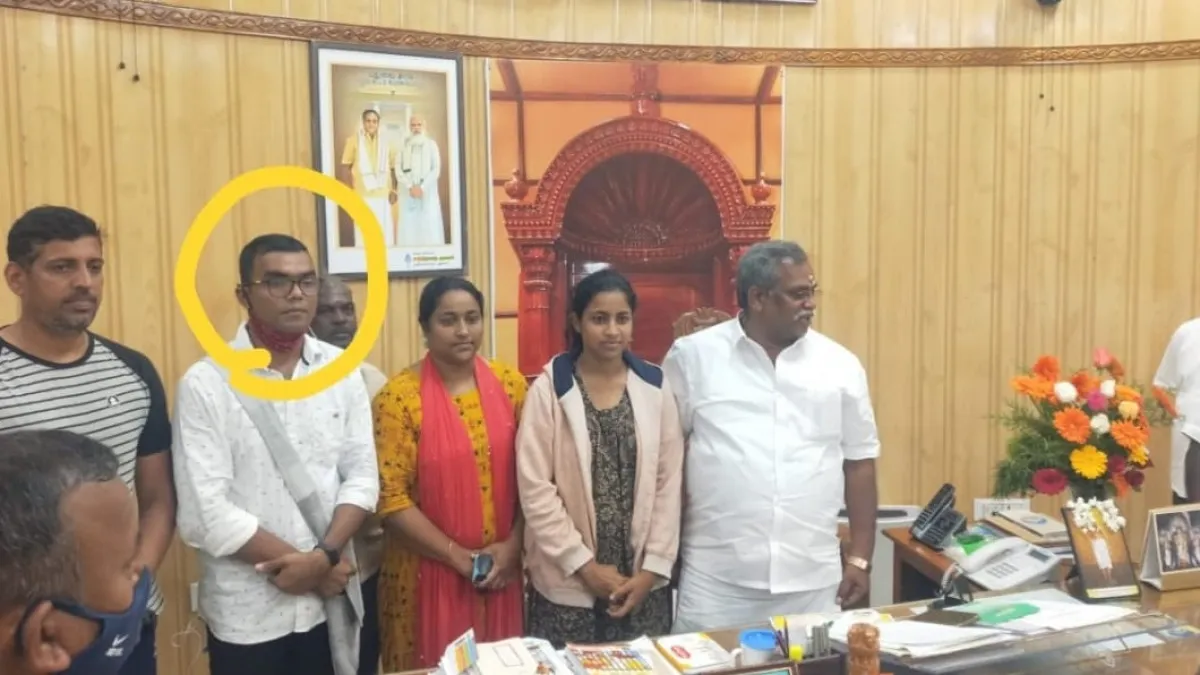 Chittaranjan Pradhan Felicitated By Tamil Nadu Speaker, MLA After His Act Of Bravery