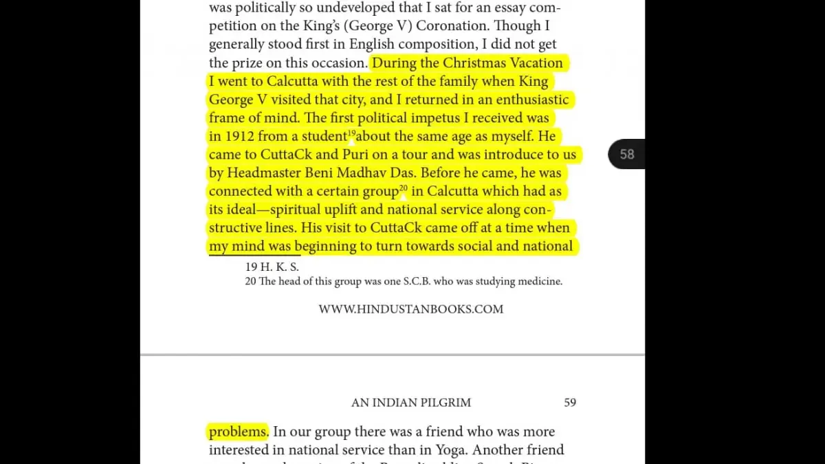 This is what Subhas Bose writes about his senior in his autobiography, Indian Pilgrim