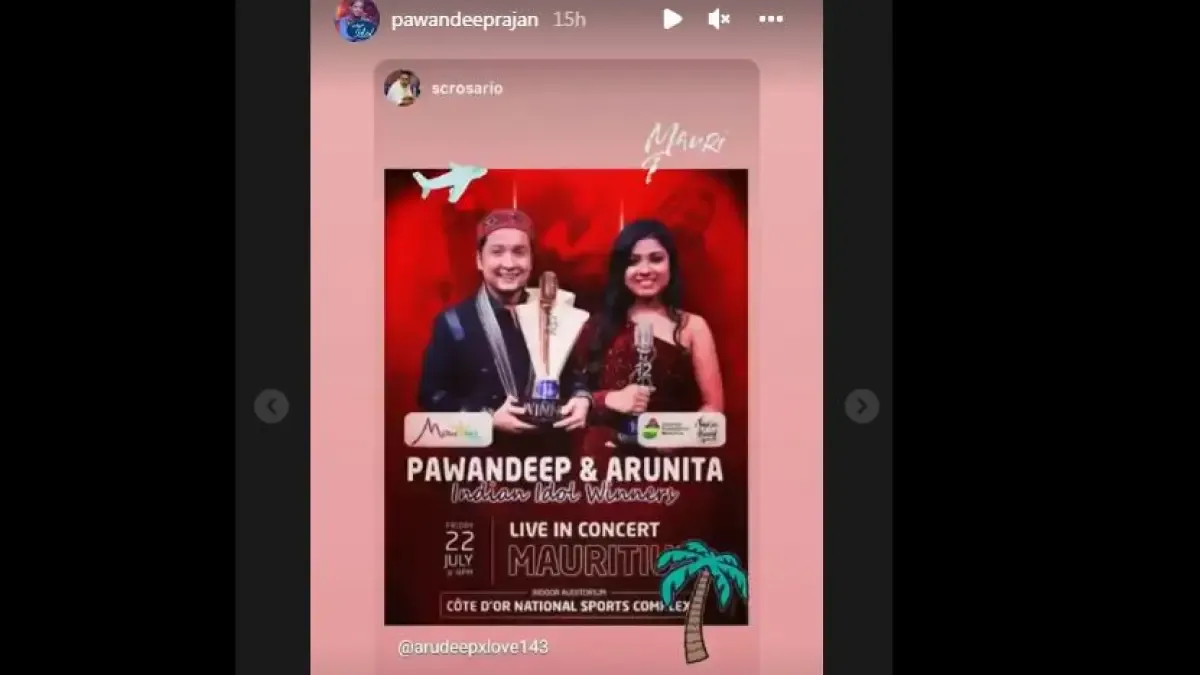 Pawandeep's Instagram story