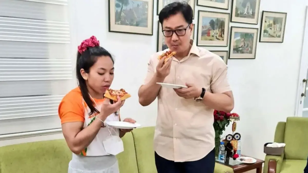 Mirabai Chanu is a pizza lover