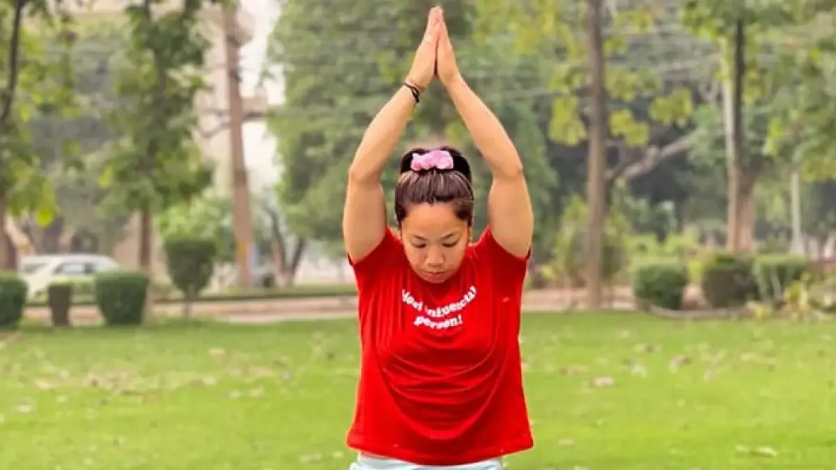 Mirabai Chanu is a yoga exponent