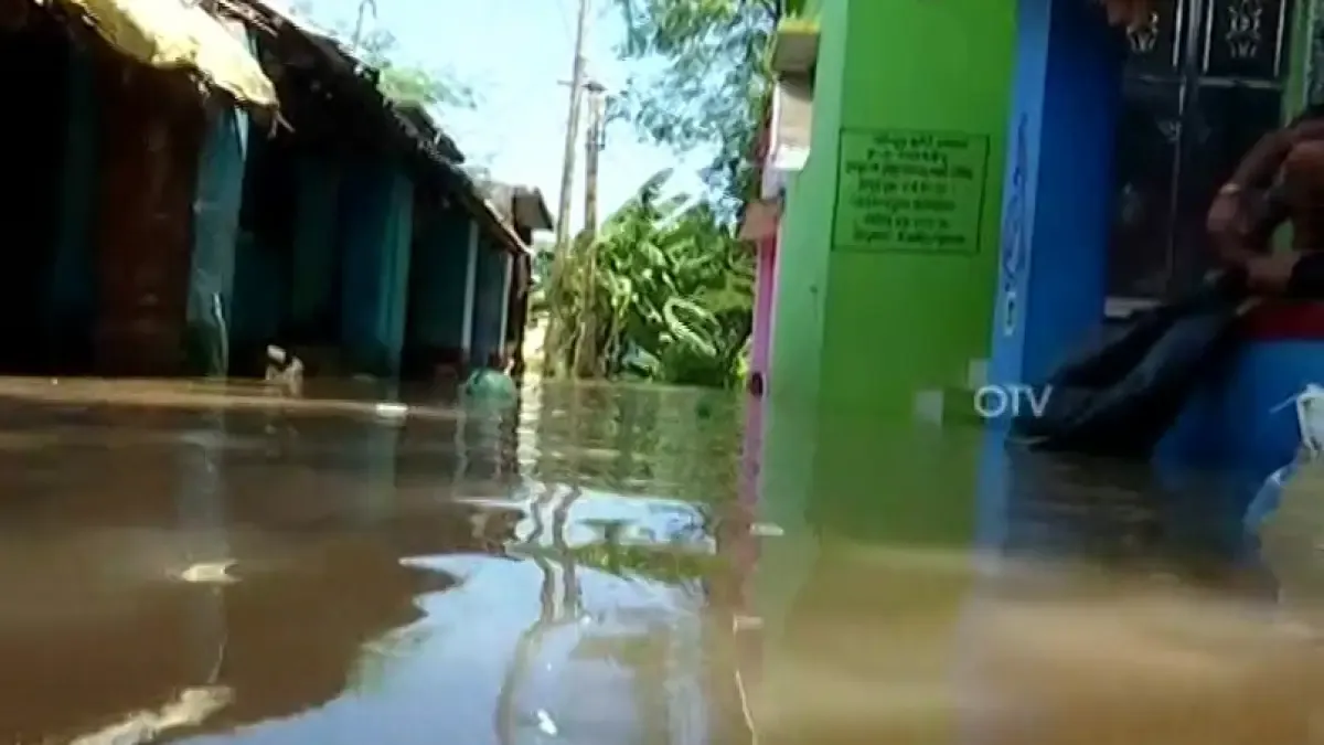 Flood visuals from Khordha