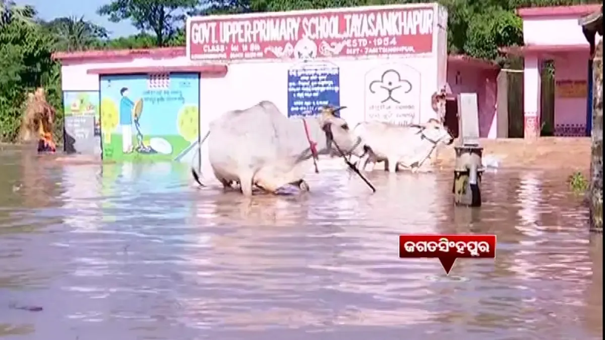 Flood visuals from Jagatsinghpur