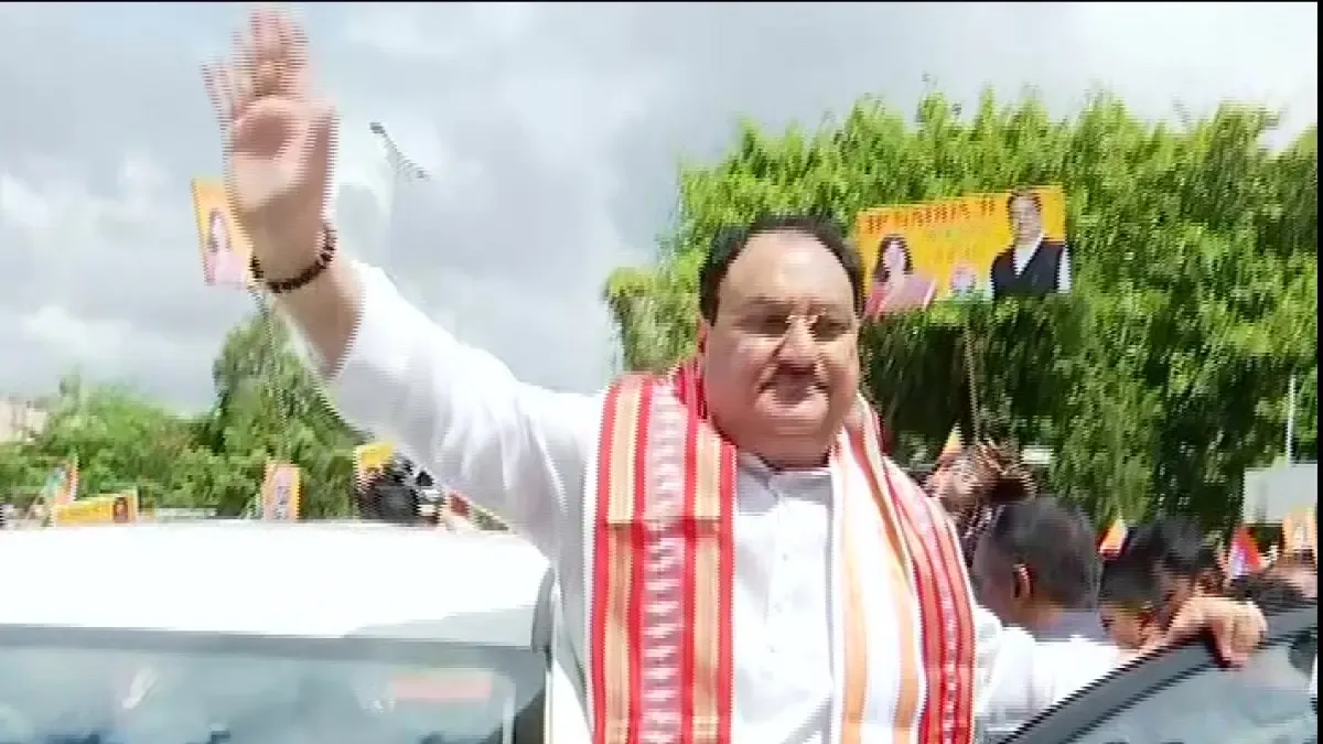 JP Nadda in Bhubaneswar