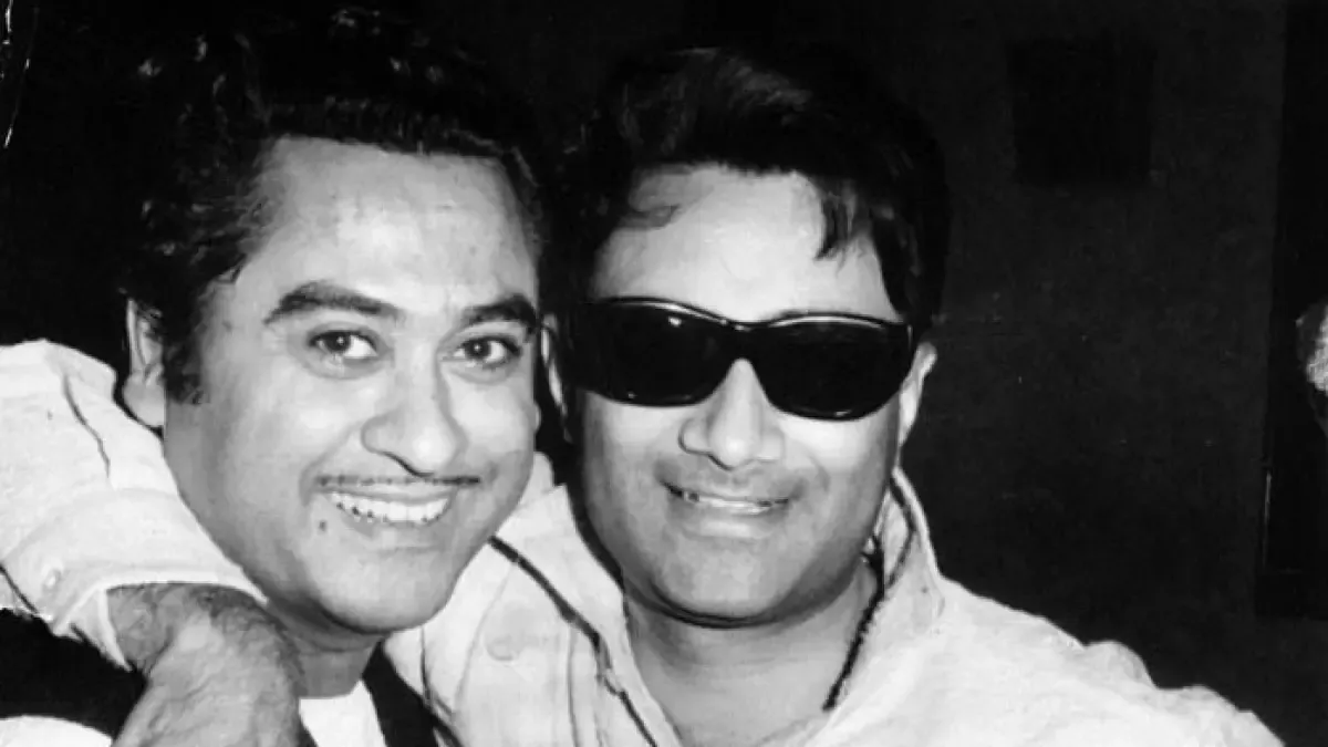 Kishore Kumar With Dev Anand