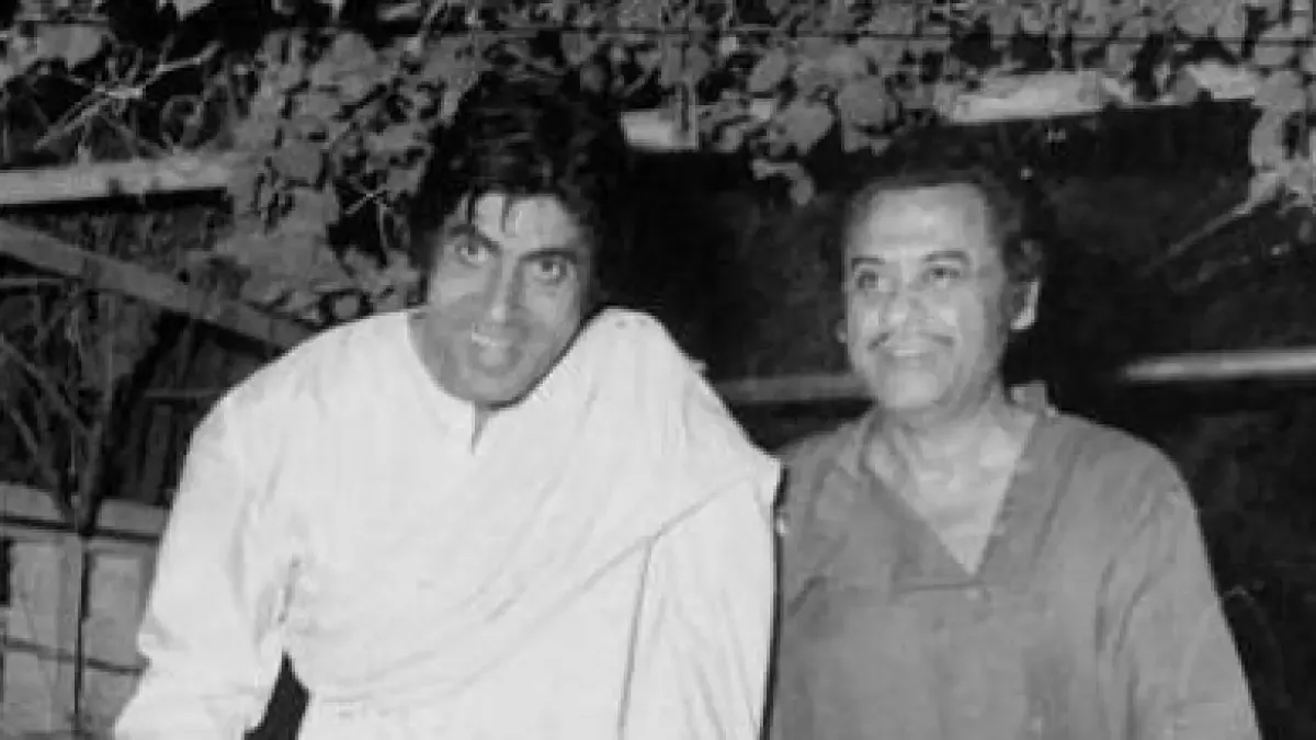 Amitabh Bachchan with Kishore Kumar