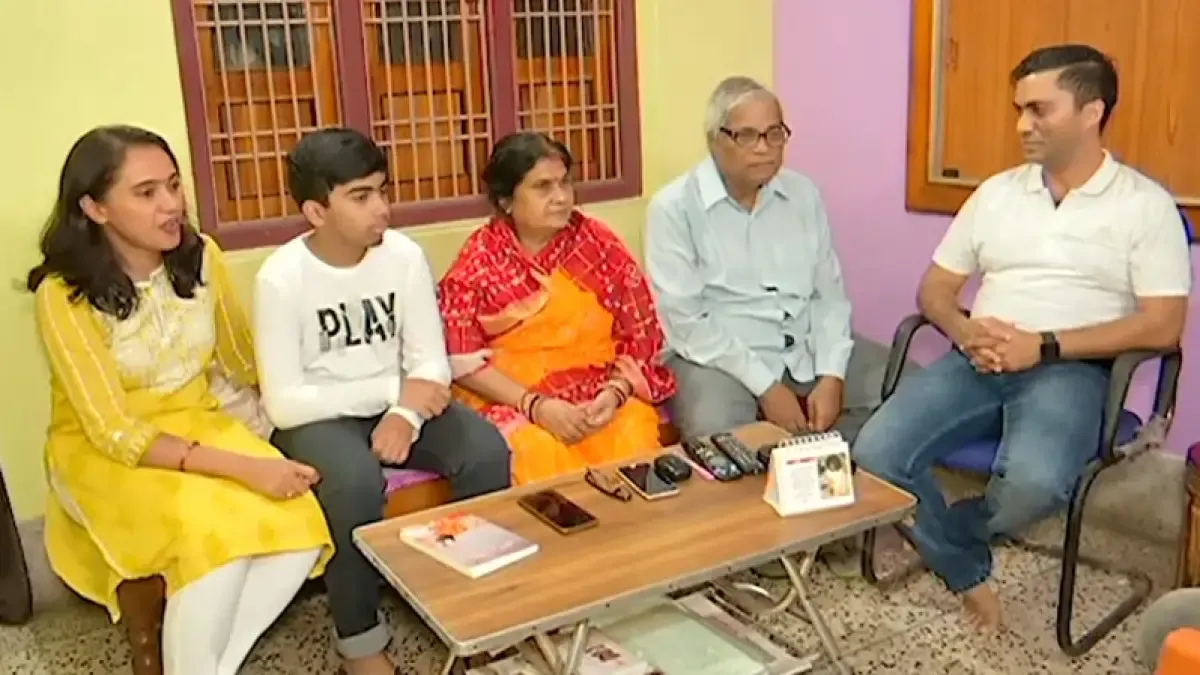 Aruna Mishra With her Family