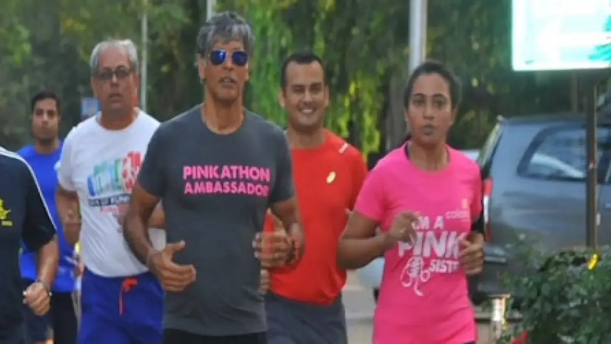 Aruna Mishra With Milind Soman