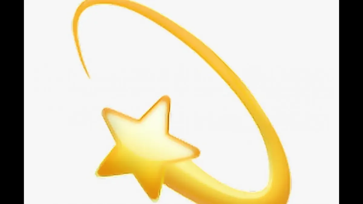Many consider this emoji as a shooting star