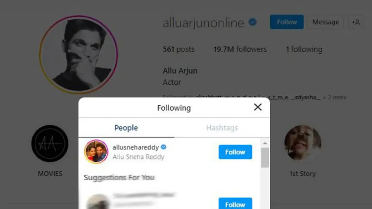 Allu Arjun Instagram