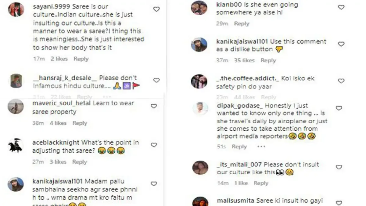 Comments on Urfi Javed video