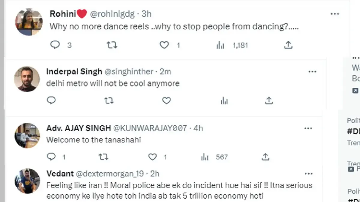 Netizens react on DMRC move