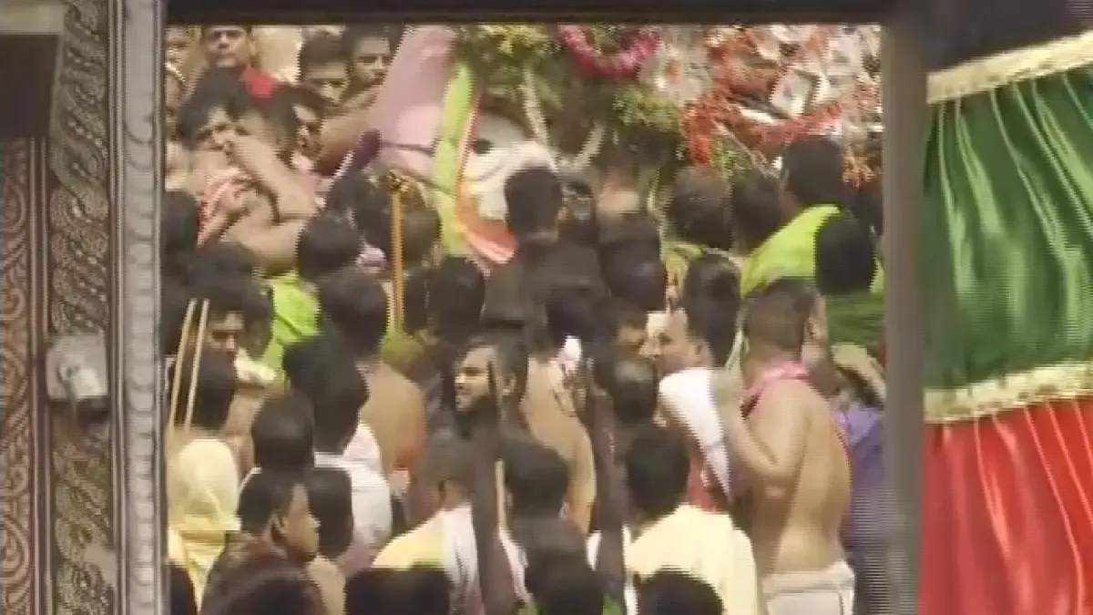 Pahandi Bije of Lord Balabhadra underway