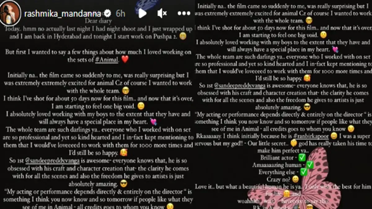 Rashmika Mandanna to join 'Pushpa 2' team soon, pens note after Animal wrap-up