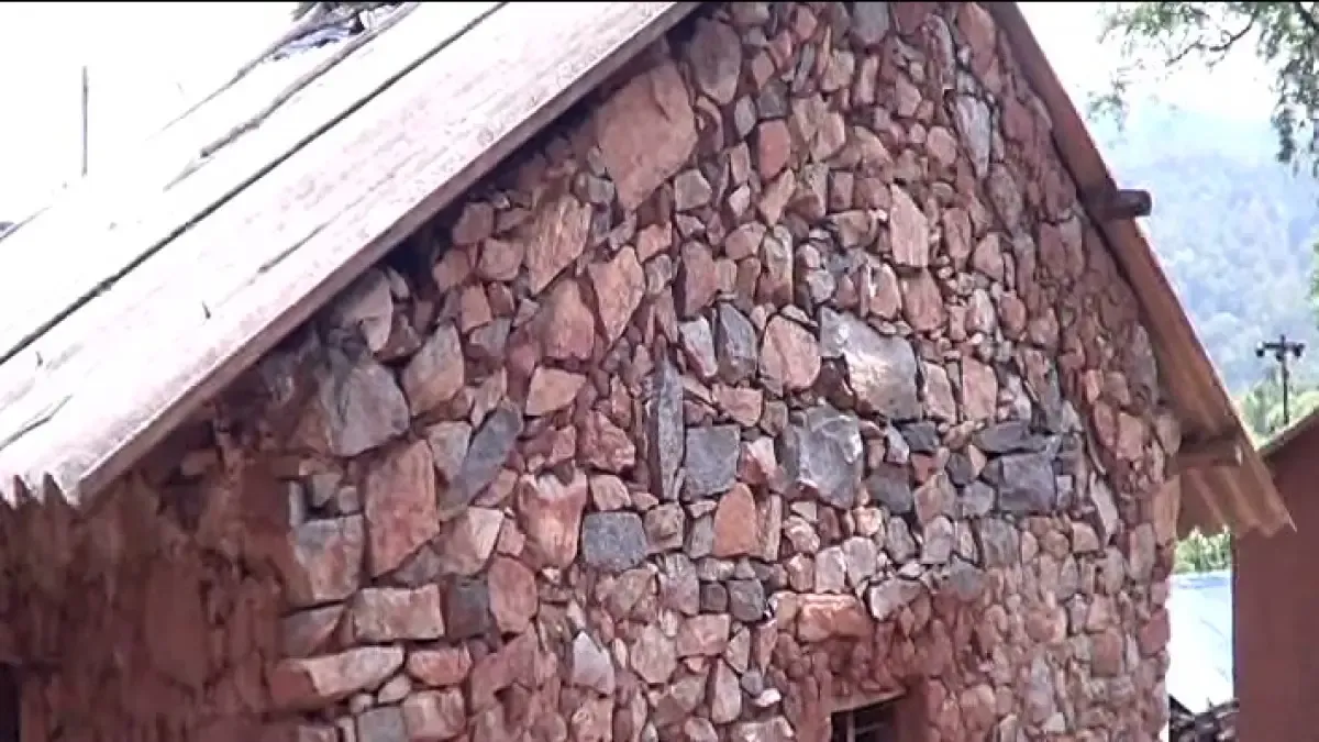 House constructed with stones