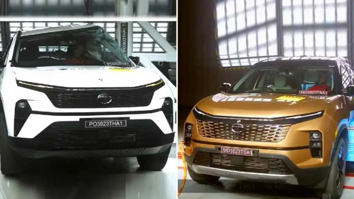 GNCAP Crash Test Of Tata Harrier & Safari