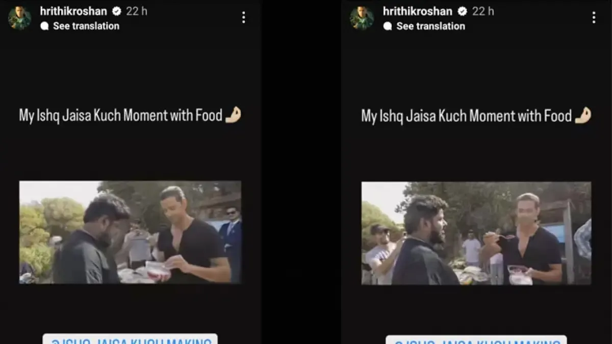 Hrithik Roshan's Instagram Story
