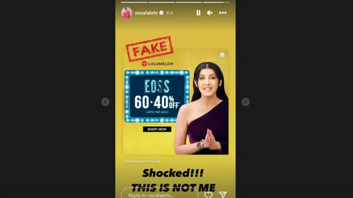 Nora Fatehi's Instagram Story