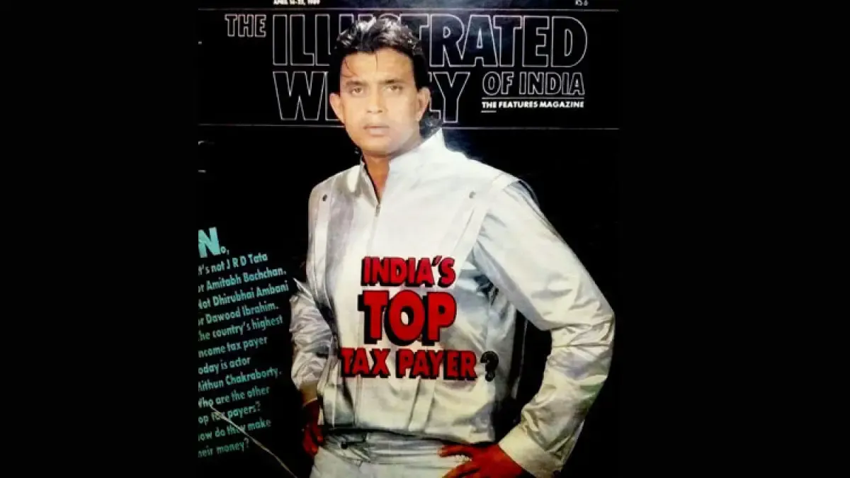 Magazine Coverpage- Mithun Chakraborty as Top Tax Payer