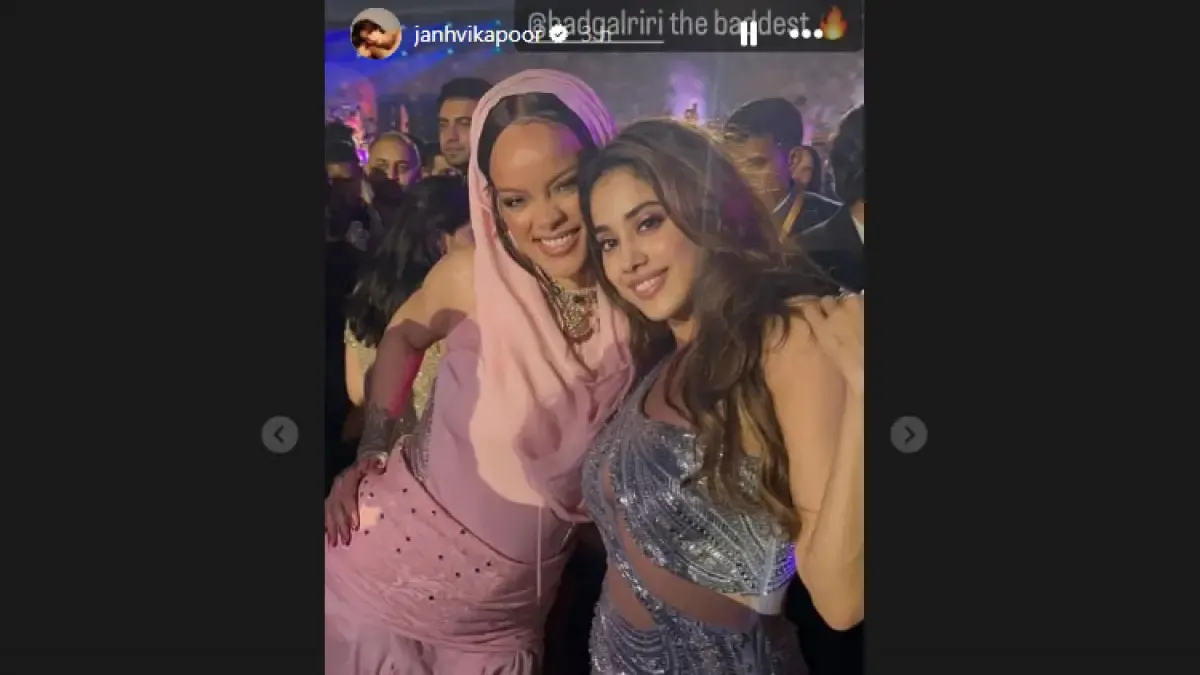 Janhvi Kapoor with Rihanna