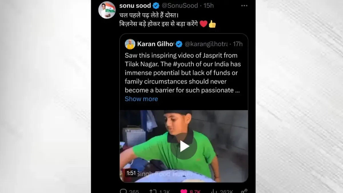 Sonu Sood promises to help Jaspreet